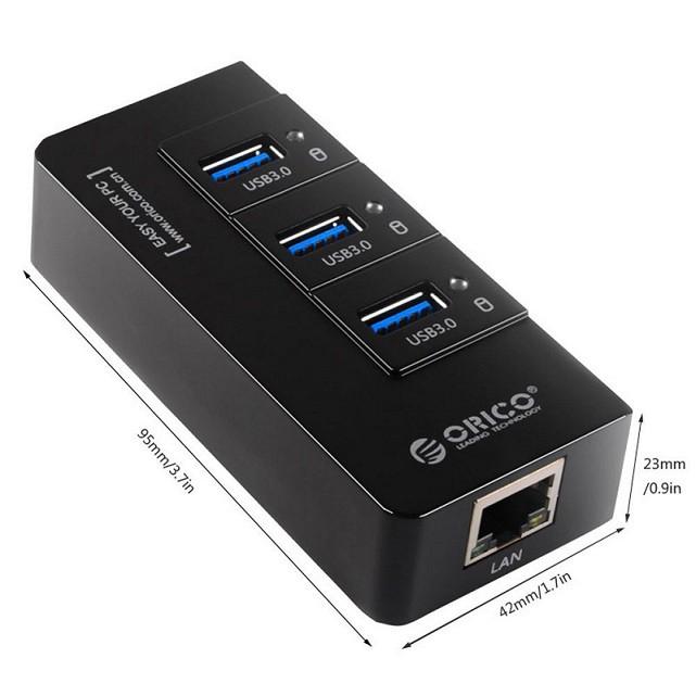 Hub 3 Cổng Usb 3.0 Qua RJ45 Orico HR01-U3