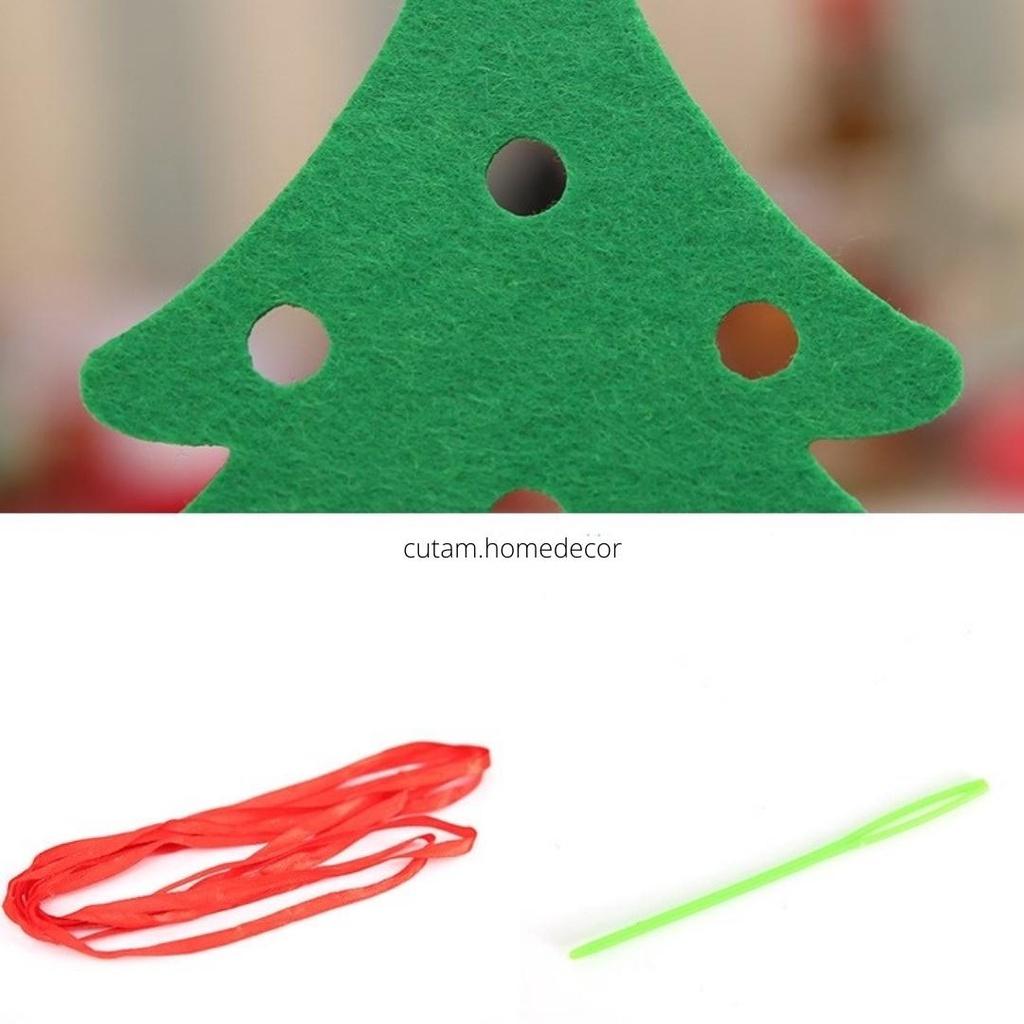 Dây treo Giáng sinh, cờ treo trang trí Noel, cây thông, Merry Christmas dài 3m
