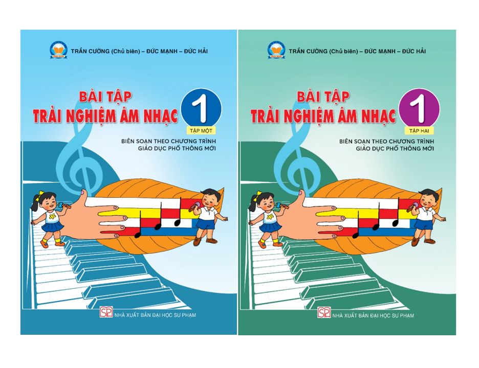 Sách Combo Bài tập trải nghiệm Âm nhạc 1 Tập 1 + 2