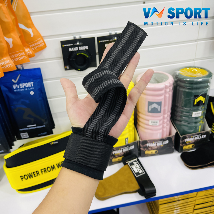 Dây Kéo Lưng Tập Xô VNSPORT - VNS011, Dây Kéo Lưng Hỗ Trợ Tập Deadlift Cho Người Tập Gym, Dây Kéo Tạ, Dây Hỗ Trợ Lên Xà