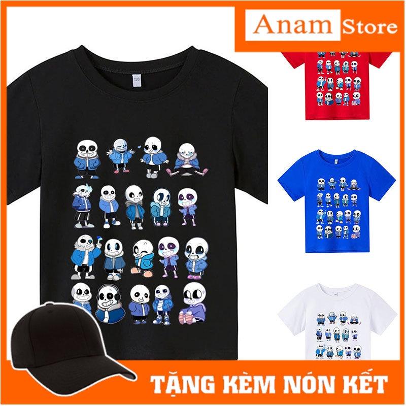 Áo thun cho bé, Áo thun trẻ em SAN CHIBI, 4 màu, có size người lớn, Anam Store