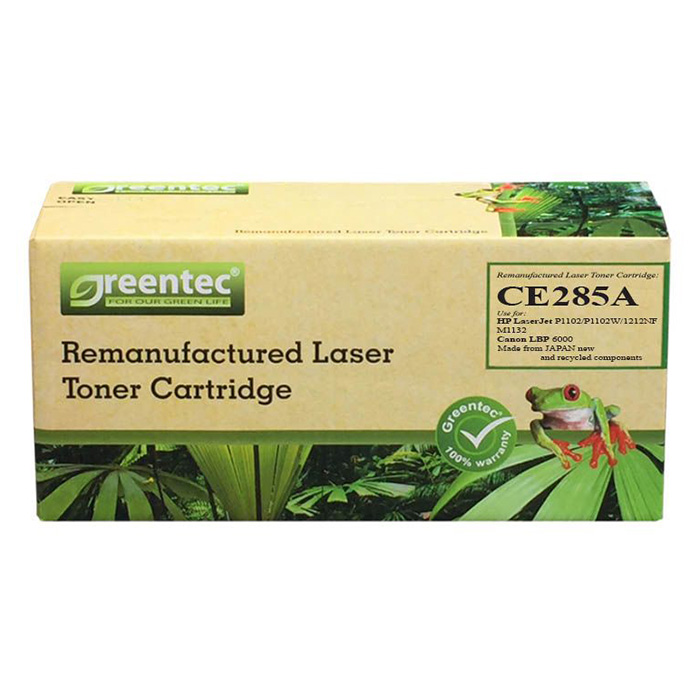 Mực In Laser Đen Trắng Greentec 85A (CE285A) (325) - Hàng Chính Hãng