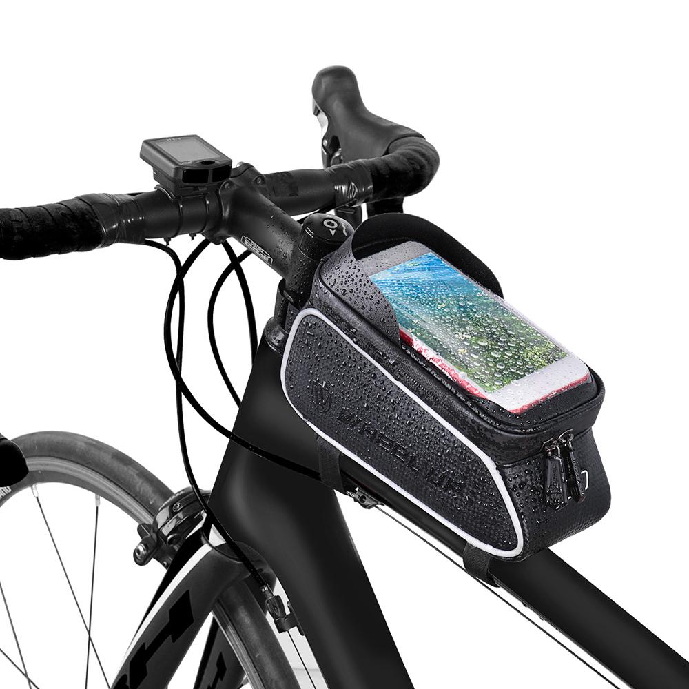 Giá đỡ, túi đựng điện thoại dạng ống dành cho xe đạp chông nước