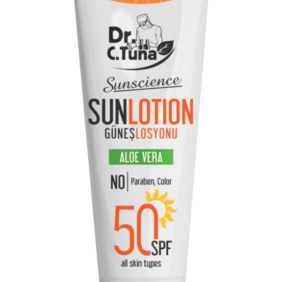 Lotion Chống Nắng Dưỡng Da, Không Trôi, Khô Thoáng SPF50 Farmasi Sun Lotion Aloe Vera (75ml)