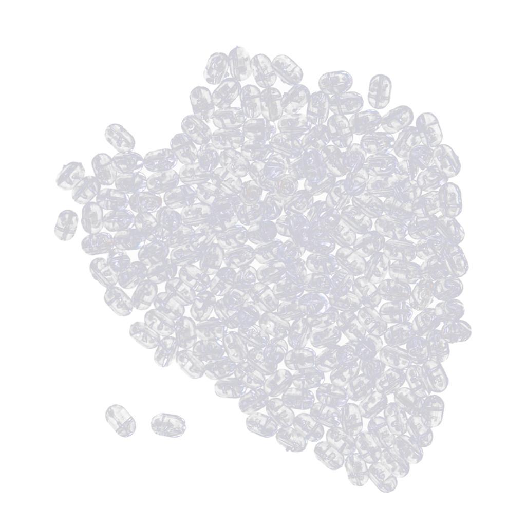 200pcs Oval Fishing Beads Carp Sea Fishing Rig Beads Hook Line Connector