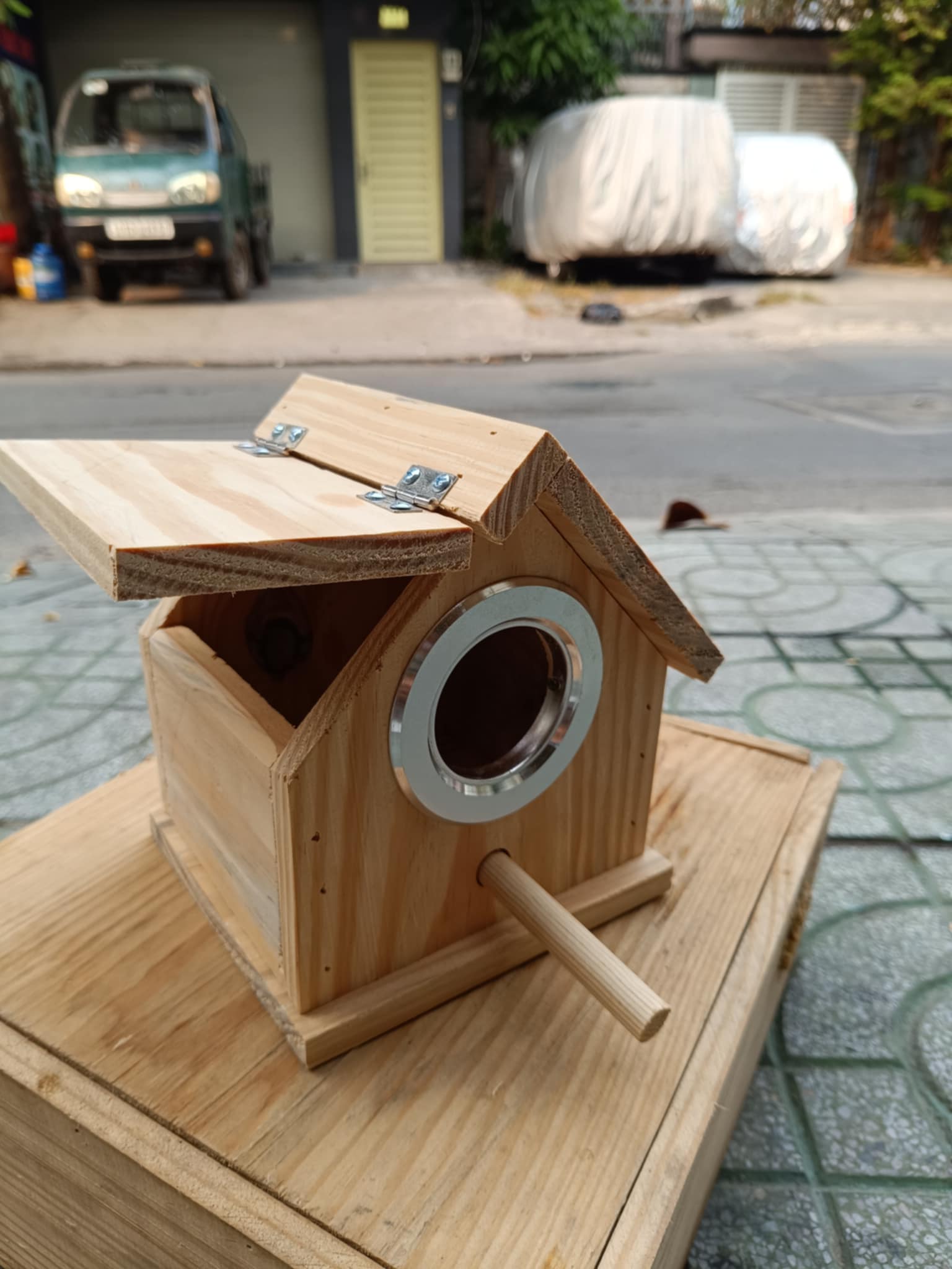 1 TỔ MÁI NHÀ (16x15x20) dùng cho các dòng chim nhỏ, yến phụng, lb