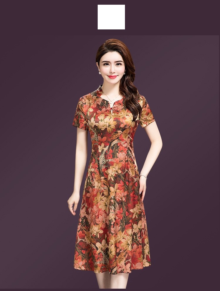 Đầm Quý Bà Sang Trọng - Hàng nhập - DQB8401