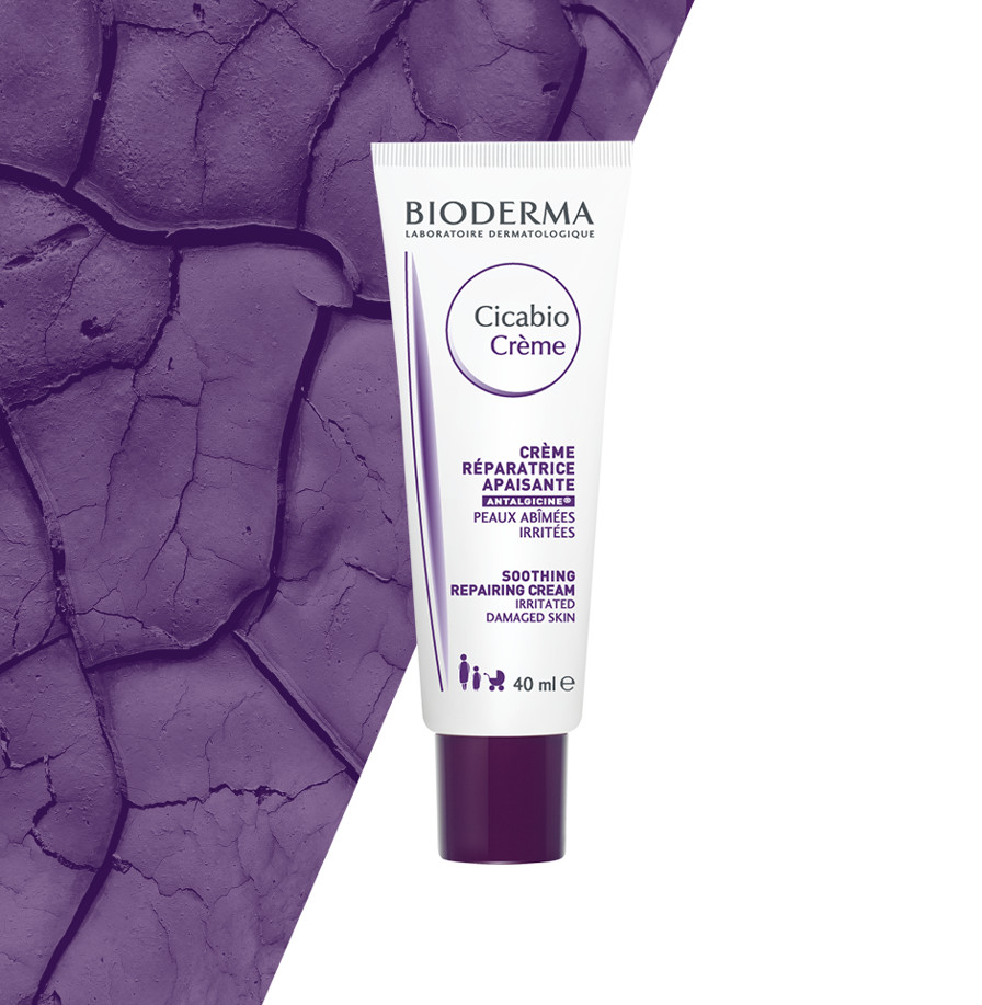 Kem Dưỡng Phục Hồi Da Bị Tổn Thương Bioderma Cicabio Creme 40ml + Tặng Kèm 1 Móc Khóa Hình Tour Eiffel Viền Đỏ