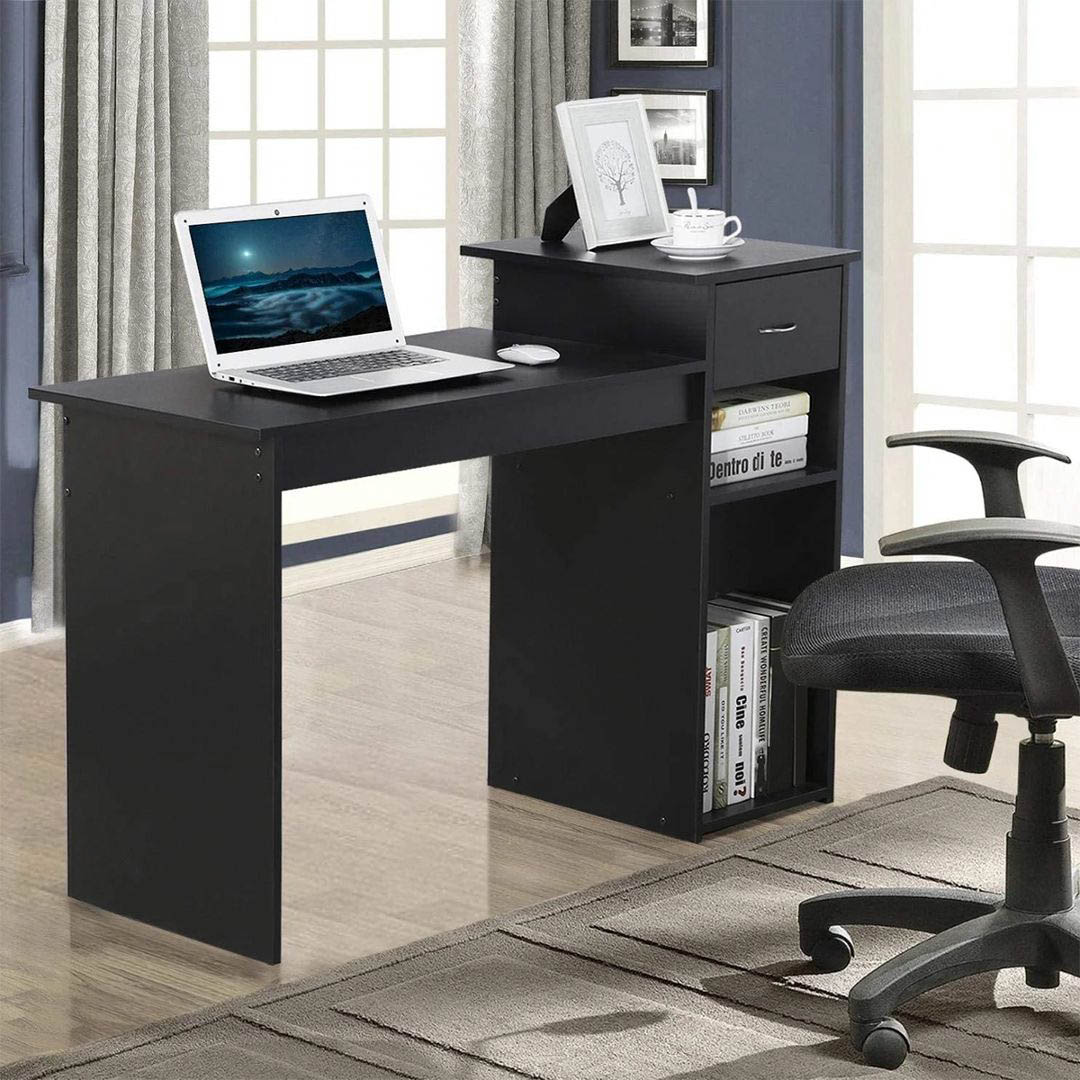 Bàn máy tính gỗ công nghiệp thiết kế hiện đại SMLIFE Darlene
