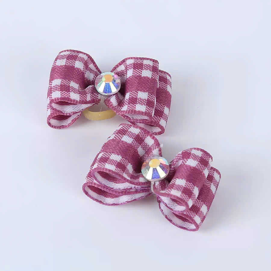 NƠ KẸP TÓC SANG TRỌNG NHIỀU MÀU DỄ THƯƠNG MÃ 12 XINH XẮN CHO THÚ CƯNG CHÓ MÈO