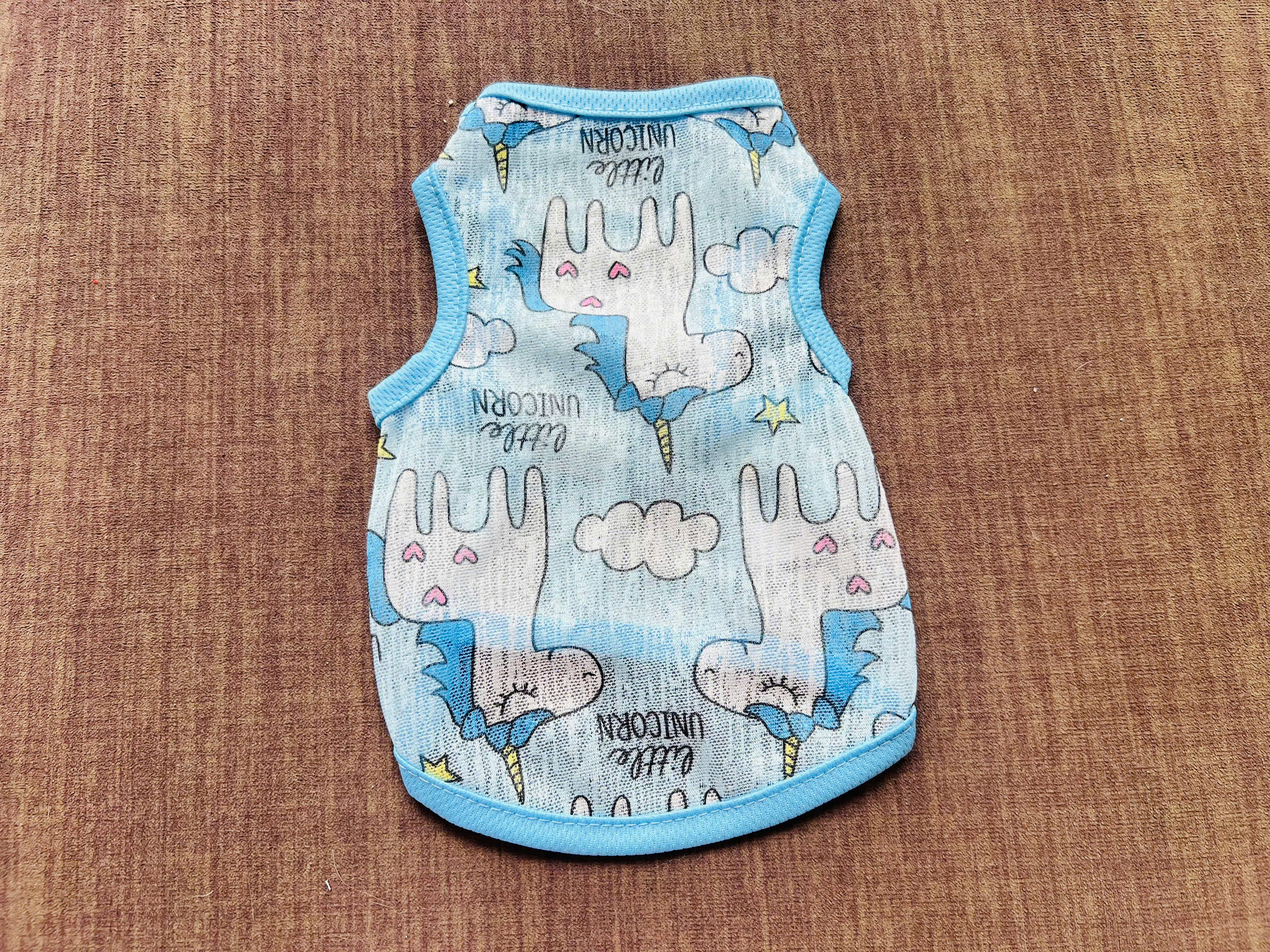 ÁO THUN BA LỖ HOẠ TIẾT NGỰA XINH THÔNG HƠI SIÊU CUTE TỪ 1-7KG DÀNH CHO THÚ CƯNG CHÓ MÈO