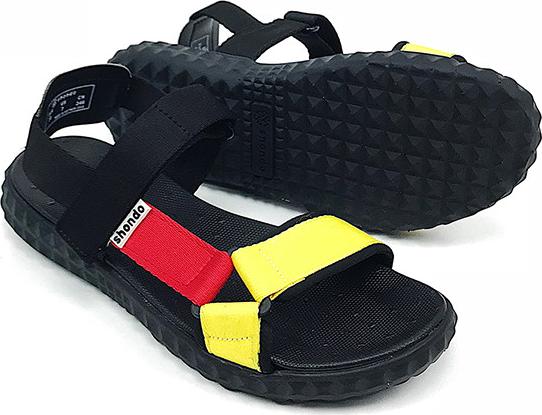 Giày Sandals Shondo Tam Giác Vàng Đỏ Nữ F6T301