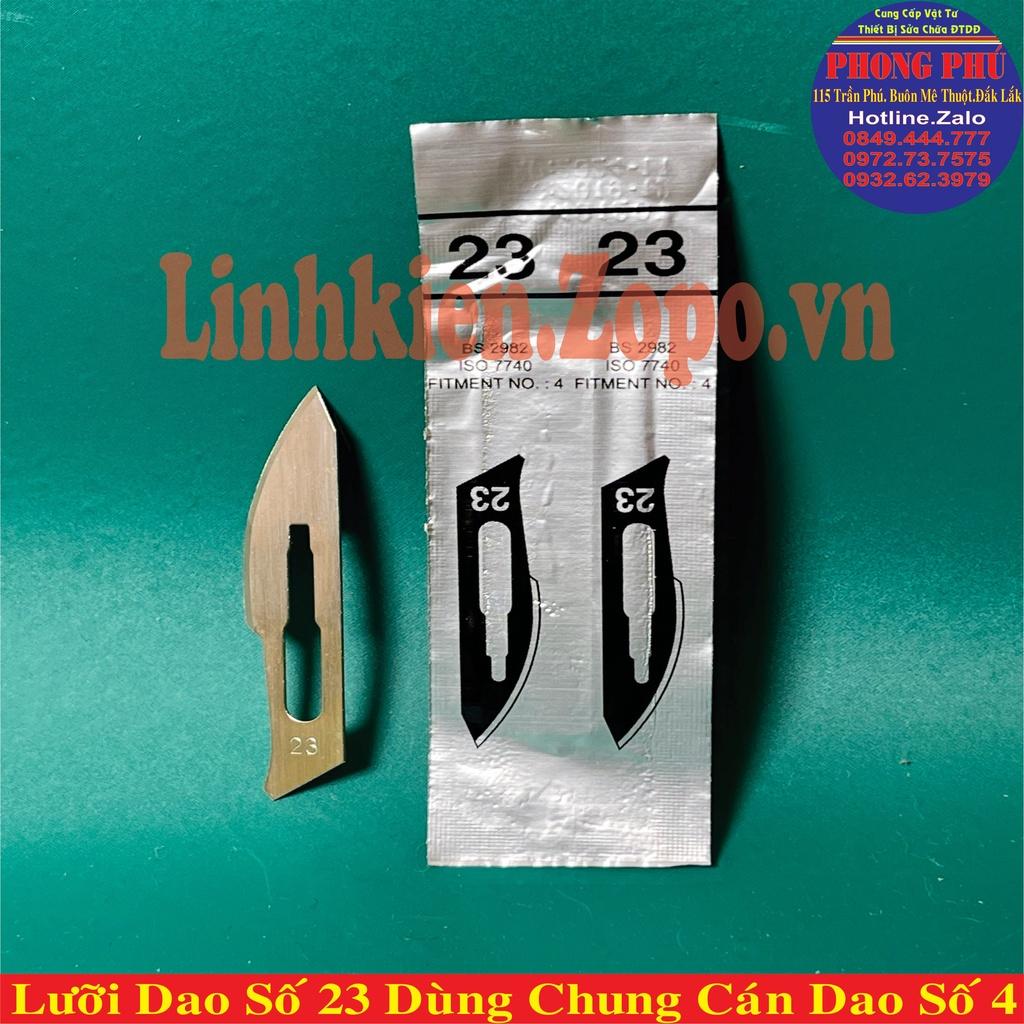 Combo 10 Lưỡi Dao Số 23 dùng Chung Cán Dao Số 4