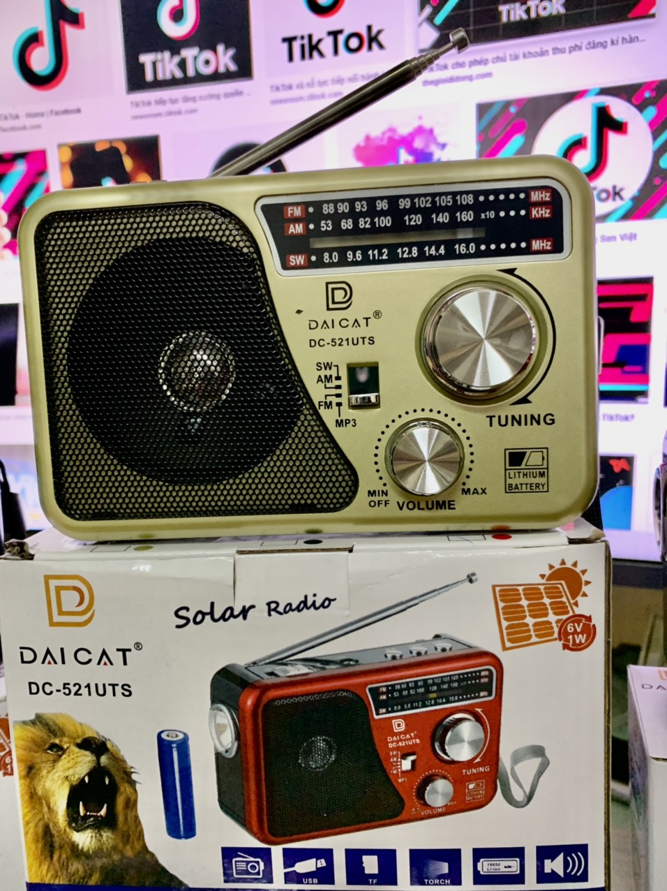 Đài Radio WAXIBA FM Siêu phẩm DC-521 UTS Hàng Chính Hãng