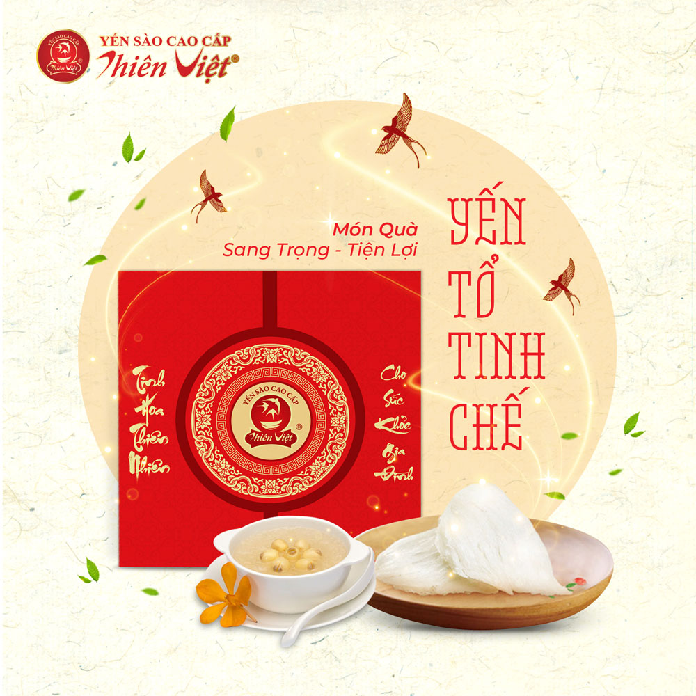 Hộp Yến Tổ Thiên Việt - Yến Trắng Tinh Chế