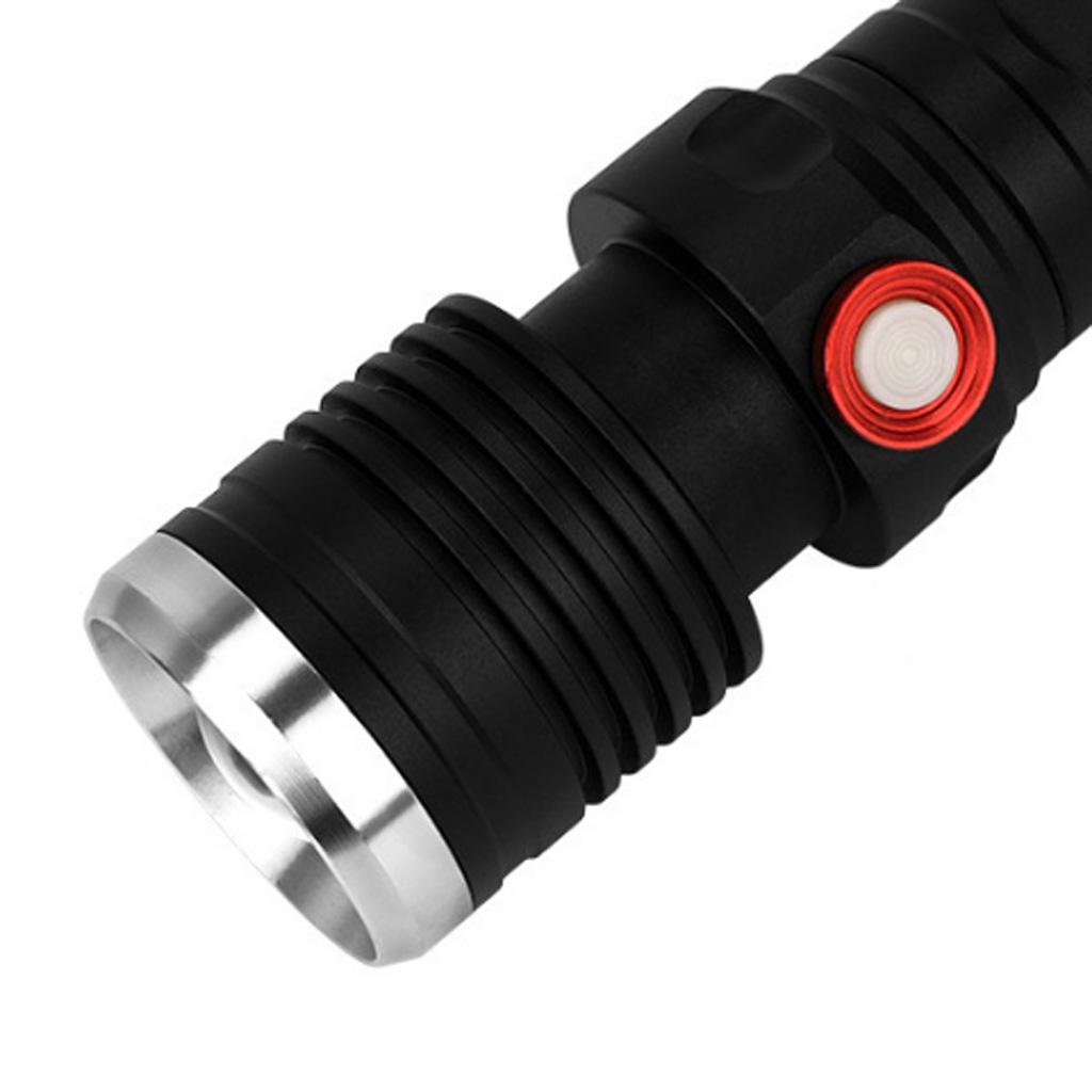 Portable Torch Flashlight USB Rechargeable Led Light High Powered Lamp