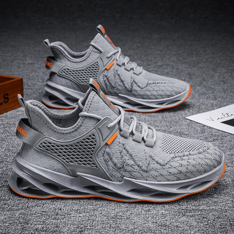 Giày Thể Thao Nam GEMI - Giày Sneaker Màu Đen - Xám, Giày Thể Thao Thiết Kế Trẻ Trung, Năng Động - G5025