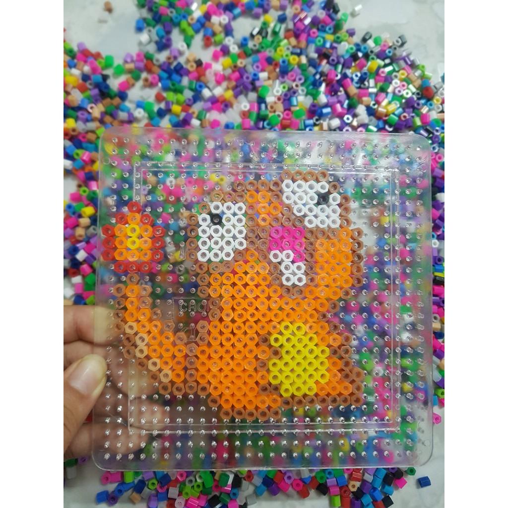 1000 Hạt Perler beads 5MM - Hạt nhựa đồ chơi 5mm , Hama Beads, Tranh Pixel