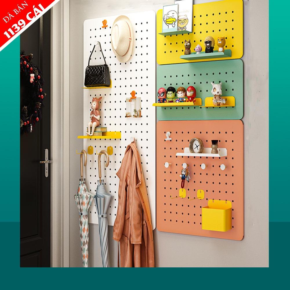 Bảng lỗ Pegboard Dola Home kim loại cao cấp tiện dụng trang trí phòng khách phòng ngủ phòng làm việc bảo hành 12 tháng