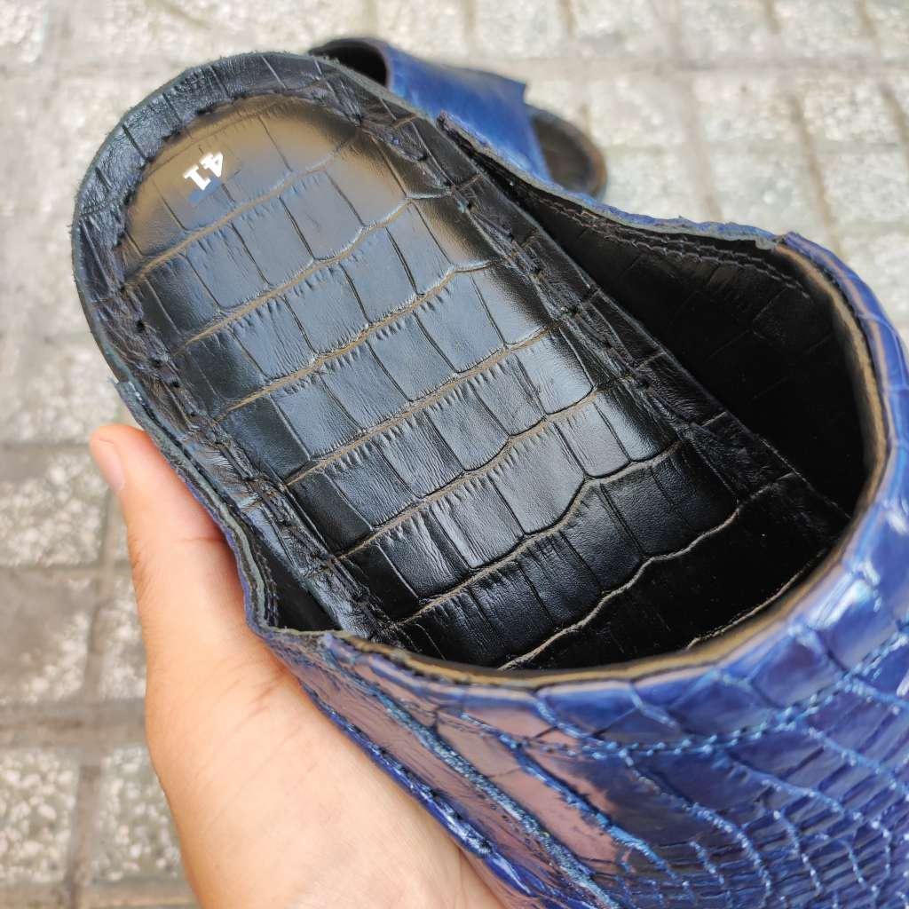 Dép nam Cá sấu Xanh navy Đẳng cấp đích thực!