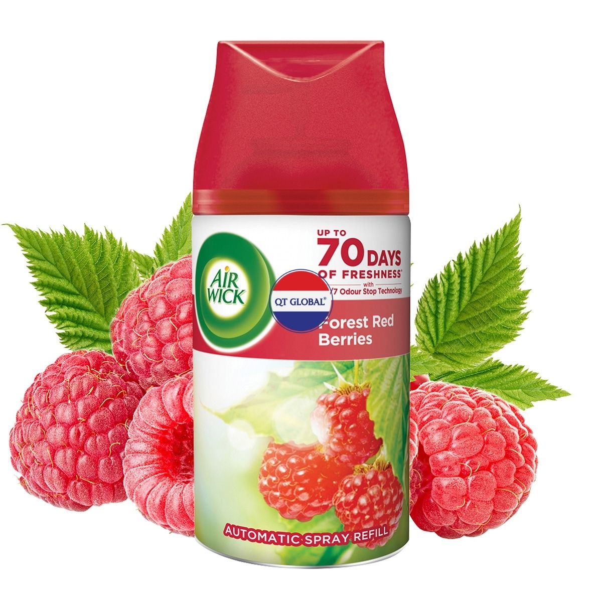 Bình xịt thơm phòng Air Wick Forest Red Berries 250ml QT0047 - quả mâm xôi rừng