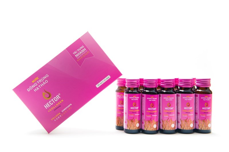 Combo 3 hộp thực phẩm chức năng đông trùng hạ thảo hector collagen và hộp quà đi kèm sang trọng, chắc chắn phù hợp cho tặng quà, đem biếu dịp lễ, dịp Tết, dịp đặc biệt.