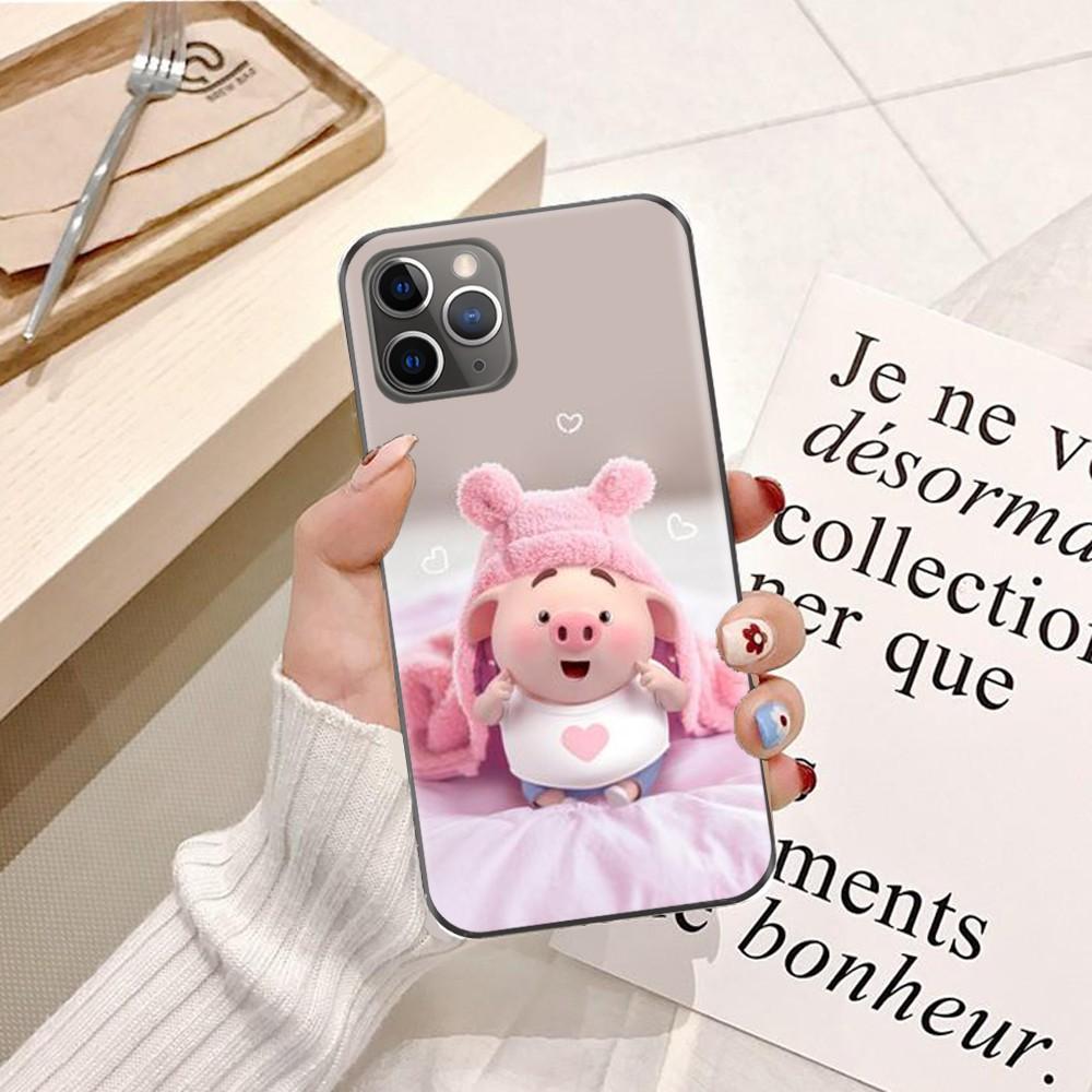 Ốp lưng dành cho iPhone 11 Pro Silicon dẻo hình Heo Con Dễ Thương