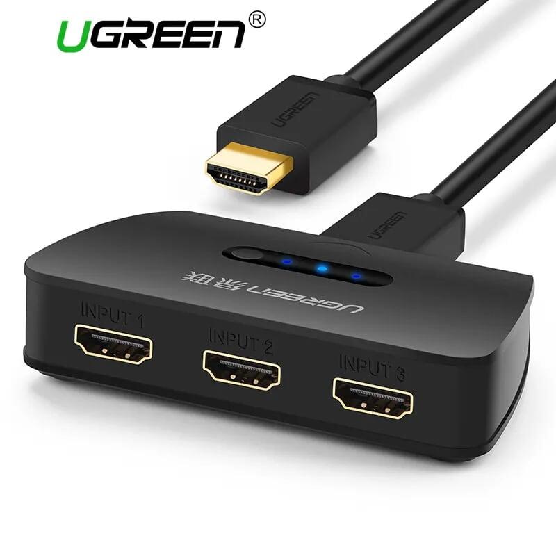 Ugreen UG4021540215TK Màu Đen Bộ gộp HDMI 3 vào 1 HDMI chuẩn 4.1 - HÀNG CHÍNH HÃNG