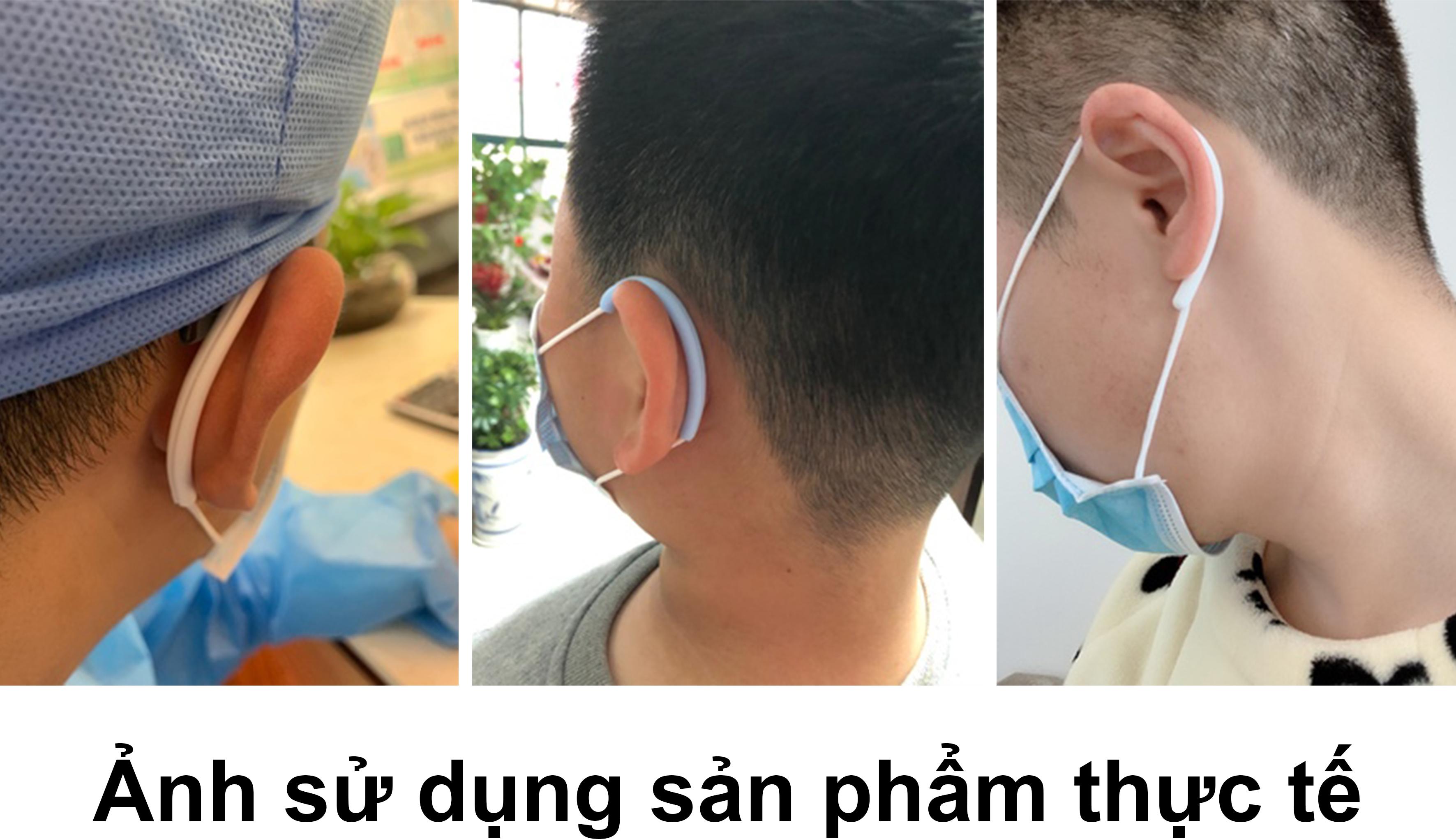 Khung đệm cao su bọc lót dây đeo khẩu trang
