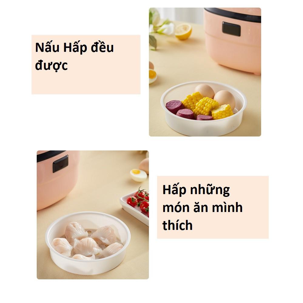 Nồi cơm điện mini thông minh 8 chức năng-tặng kèm 1 bộ dao kéo