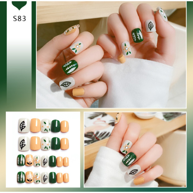 Bộ 24 móng tay giả nail thơi trang như hình