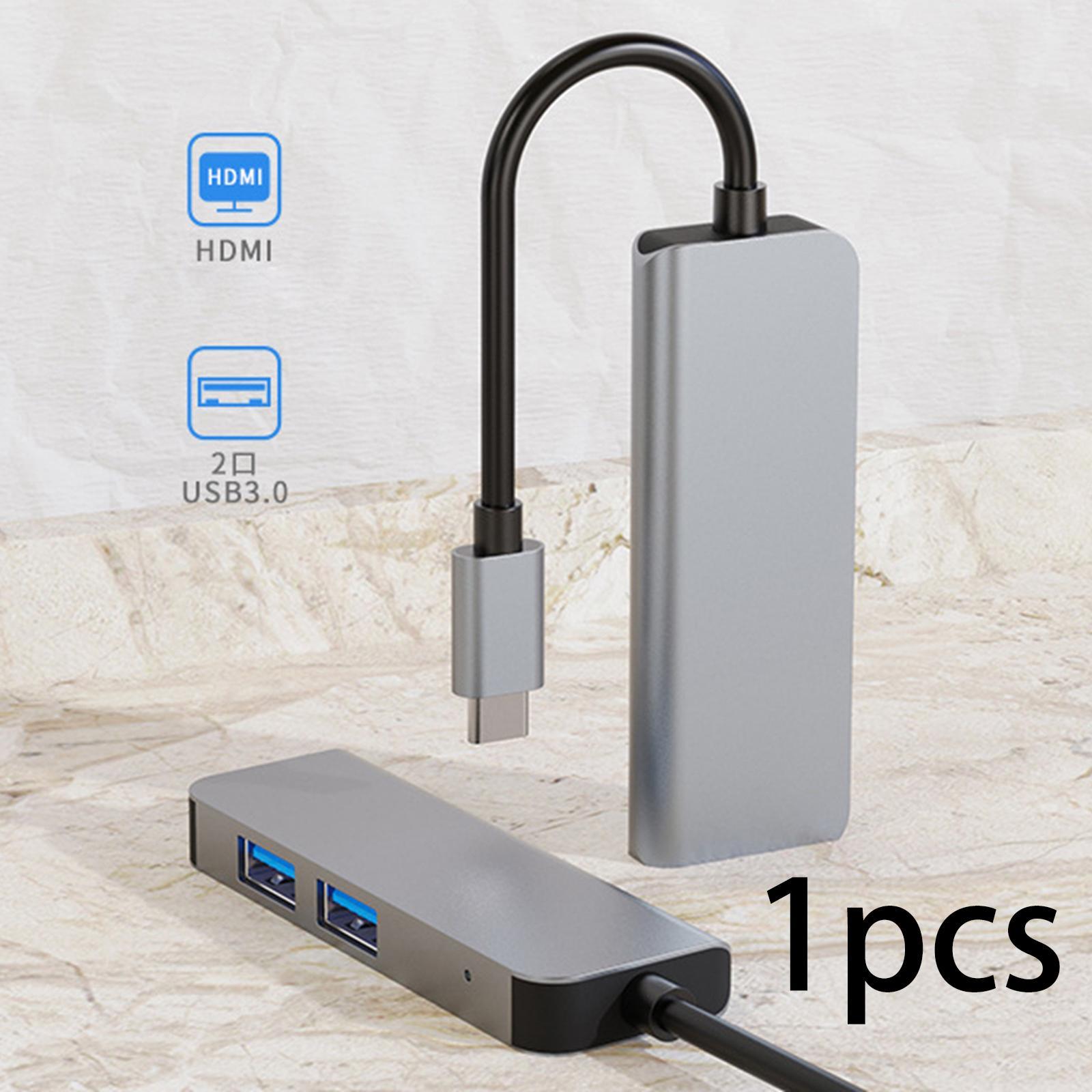 USB C Hub Adapter with 4K   1 USB 3.0 + 1 USB 2.0 Ports