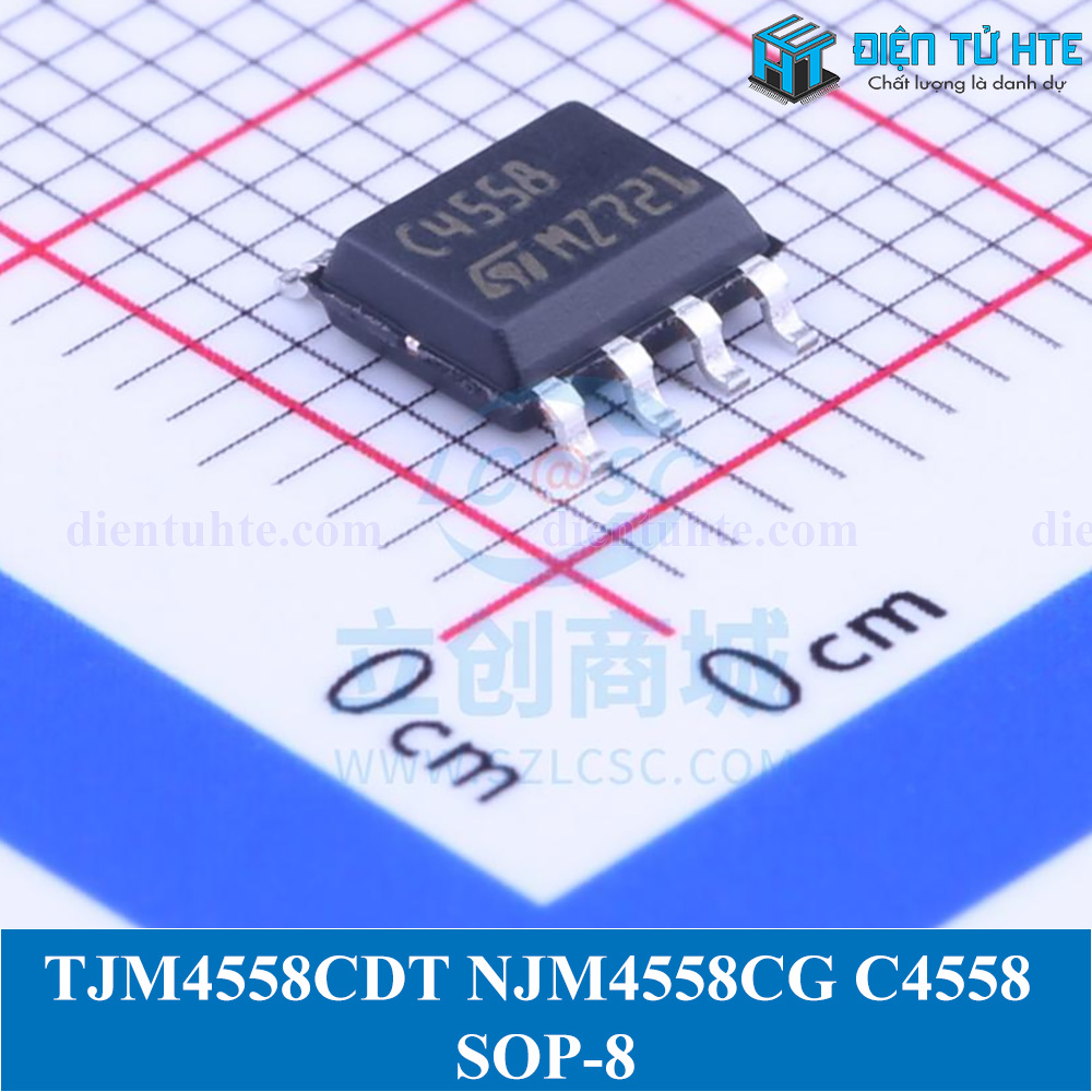 Bộ 2 IC Opamp kép TJM4558CDT NJM4558CG C4558 SOP-8