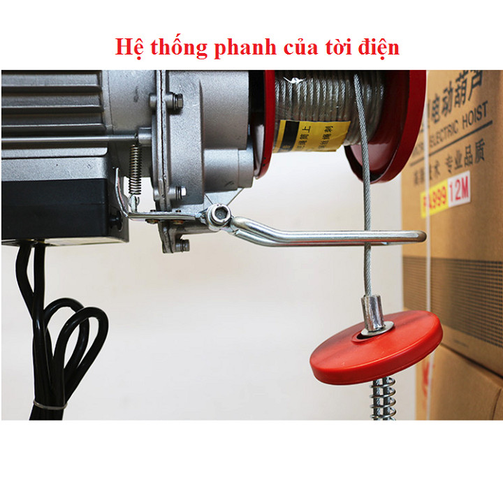 Tời điện PA500 (250/500kg) - cáp dài 30M - máy tời điện - toi dien treo