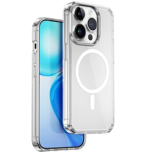 Ốp lưng cho iPhone 15 Pro Max Crystal Mag Safe Shock Chống sốc