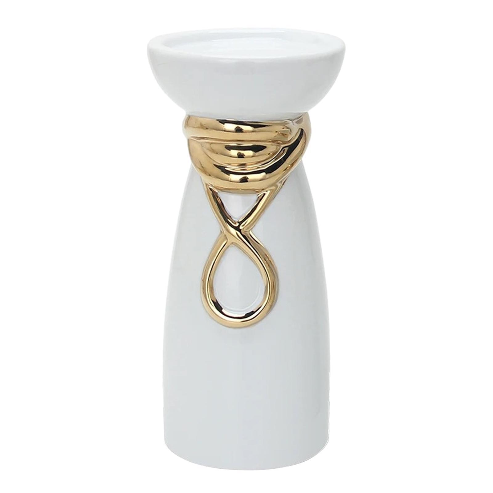 Pillar Candle Holder Ornament Decoration Ceramic for Wedding Farmhouse Party