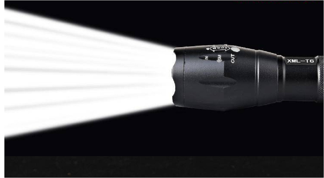 đèn pin siêu sáng 5 chế độ đèn led chống cháy