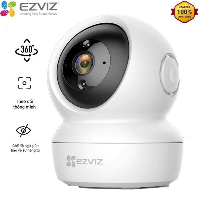 Camera Wifi Ezviz C6N đàm thoại 02 chiều, quay 360 độ, theo dõi thông minh, lắp trong nhà hình ảnh HD - Hàng Chính Hãng