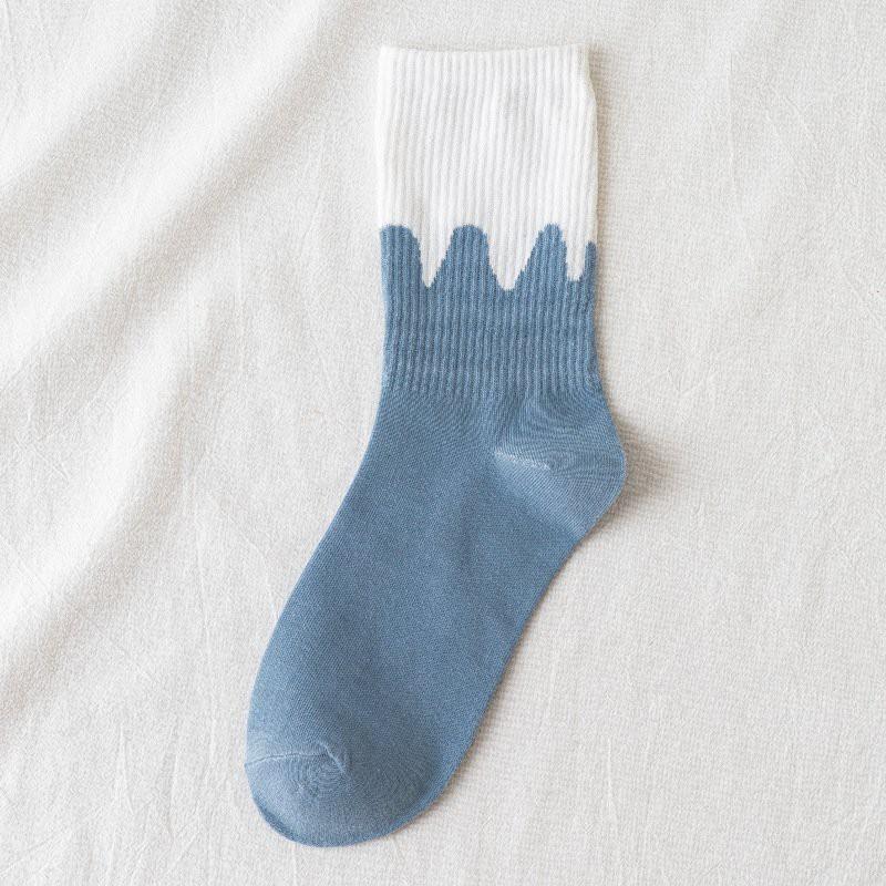 Tất cao cổ, tất nhún cổ unisex nhiều họa tiết phong cách Hàn Quốc hottrend cổ ngắn T/152