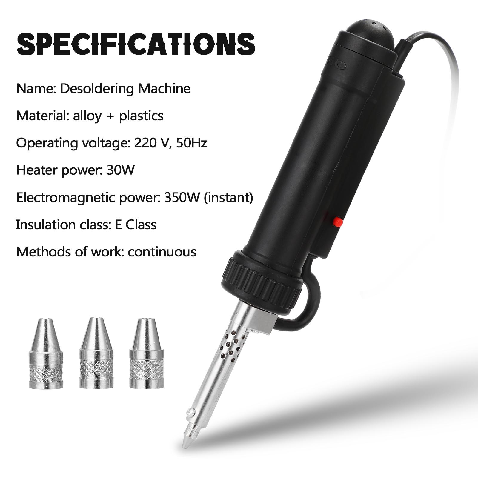 BBT-680 Automatic Portable Electric Solder Tin Sucker Vacuum Soldering Remove Pump Desoldering Machine