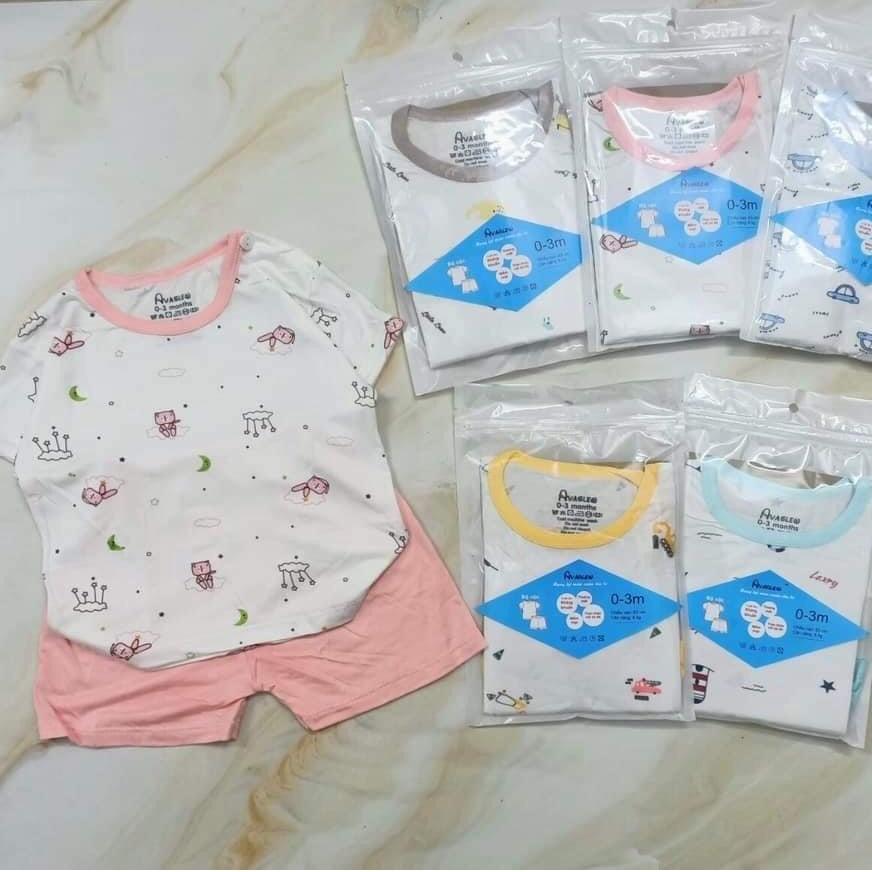 Bộ thun lạnh cộc tay cho bé, mát, giãn 4 chiều hiệu Cizi.shop