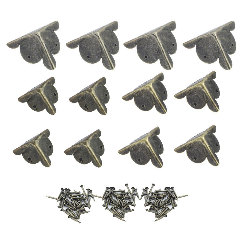 12 Pack Antique Wooden Jewelry Gift Box Cabinet