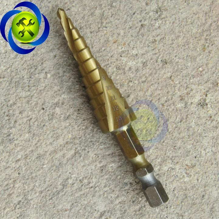 Mũi khoan tháp xoắn đuôi lục giác Đài Loan Buddy BA0154 3-13mm