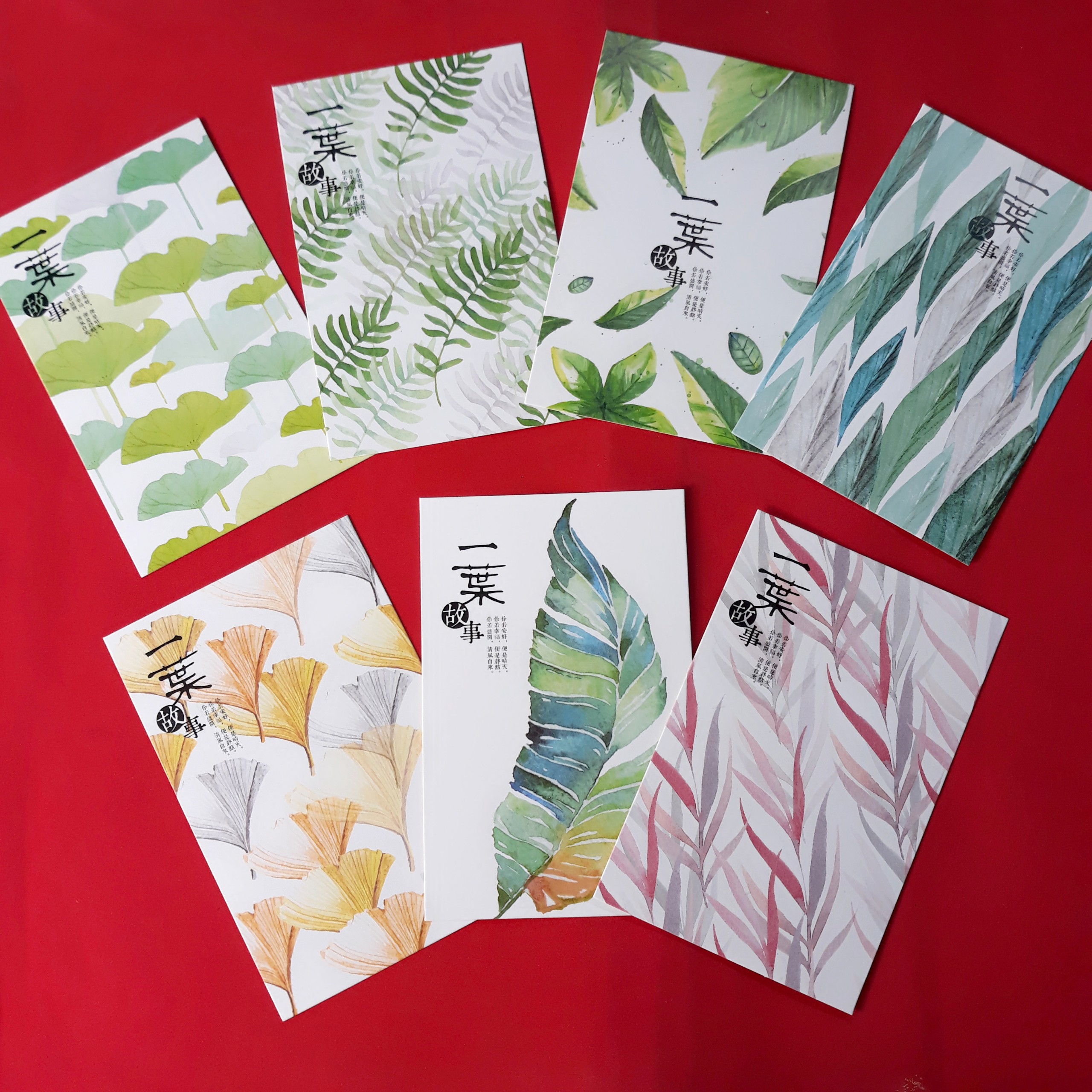 Hộp 36 Post Card Chủ Đề Hoa Lá