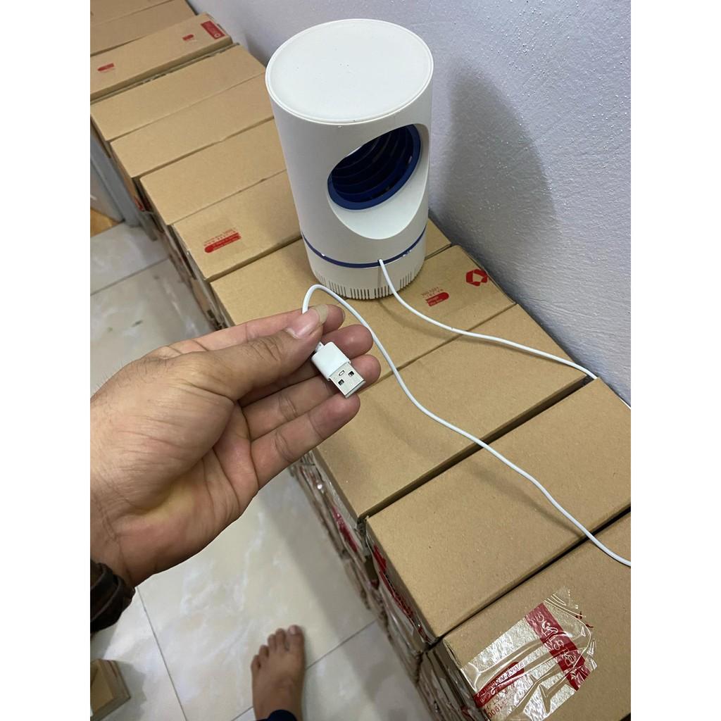 Đèn Bắt Muỗi T2K Shop Thông Minh Hình Trụ - Máy Bắt Muỗi Ánh Sáng Xanh Cắm Cổng USB Mẫu Mới 2021