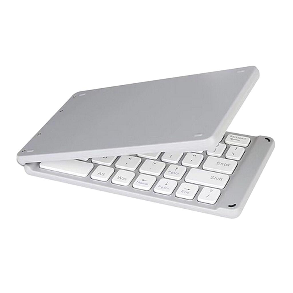 Foldable Bluetooth Keyboard, Portable Mini Wireless BT Folding Keyboard, Rechargeable & Ultra Slim, Perfect for Travel 