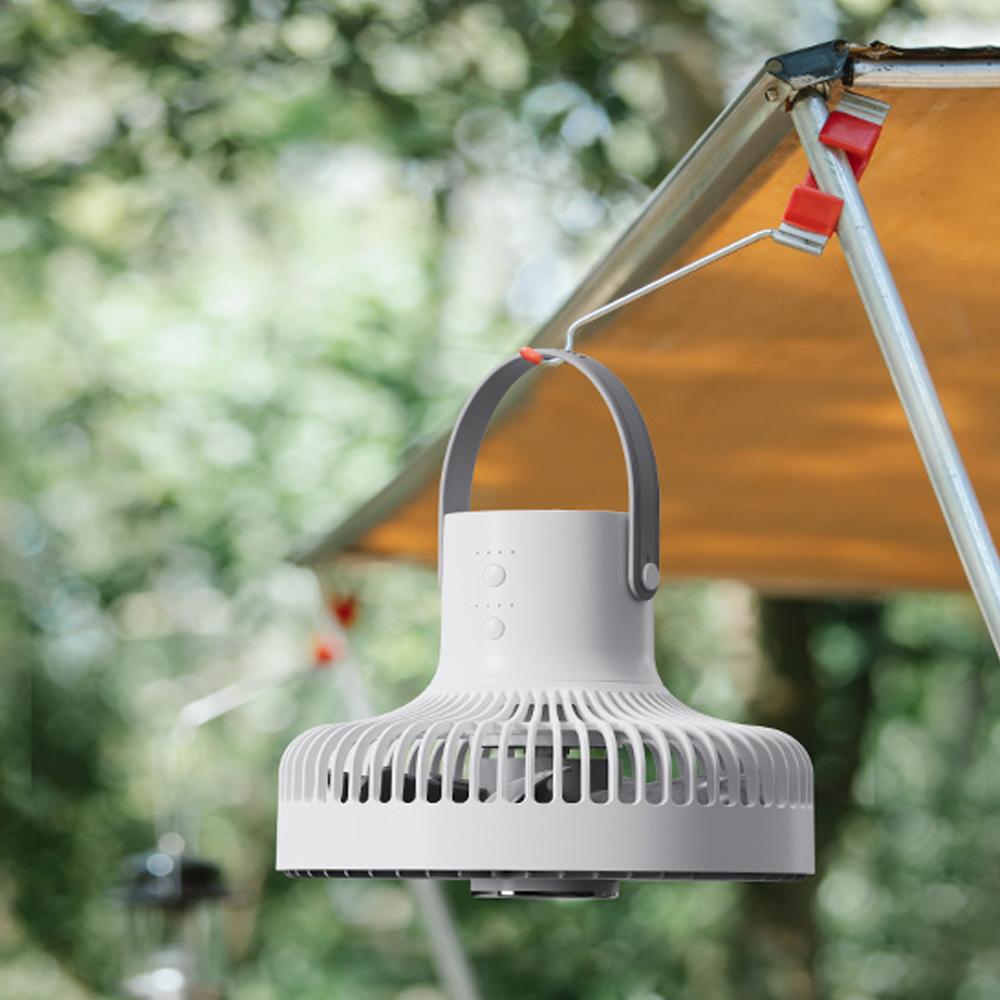 Quạt Làm Mát Không Dây Di Động Kèm Đèn Ngủ Với 4 Tốc Độ Điều Khiển Từ Xa