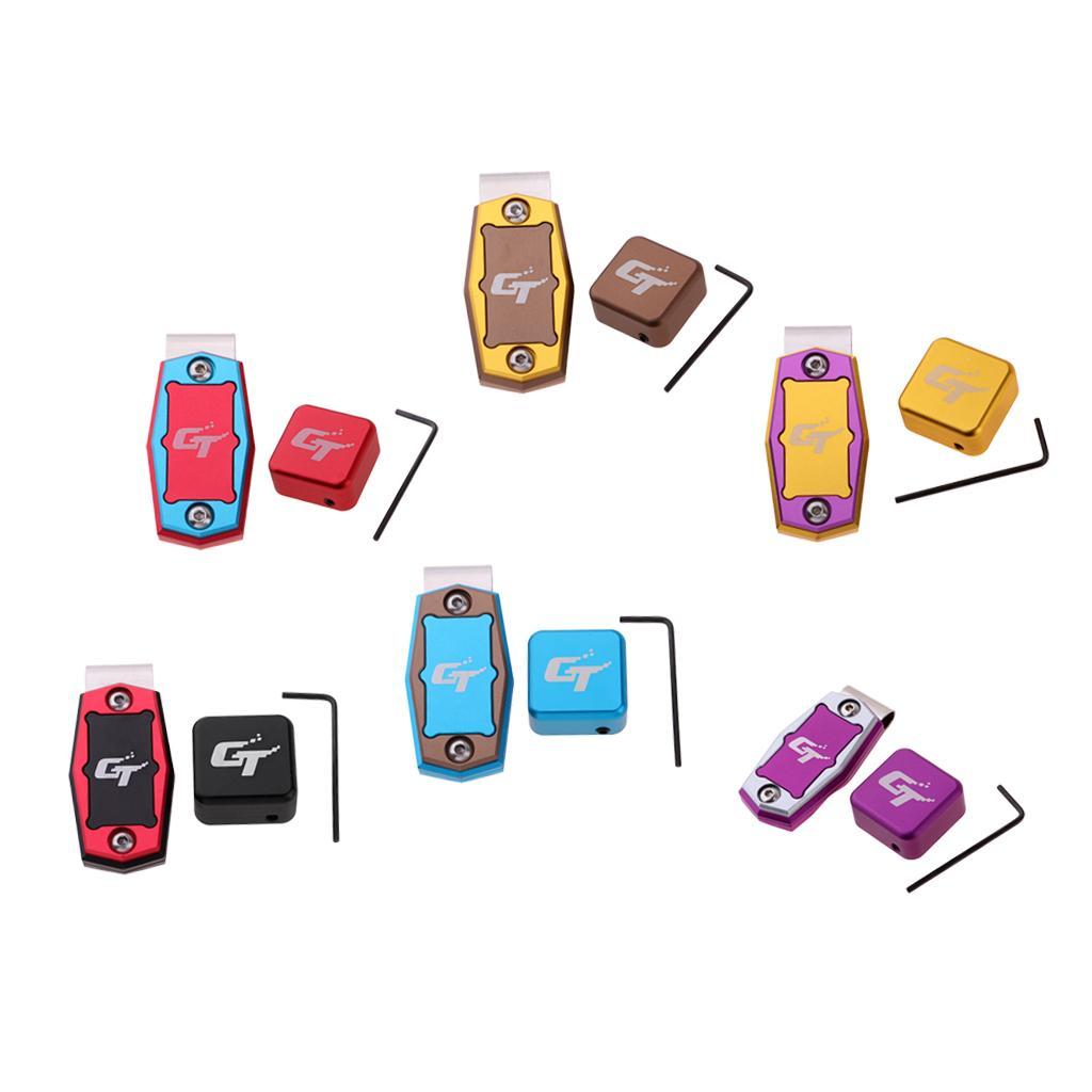 2X Billiard Chalk Holder Pool Cue Sticks Accessory with Clip Black