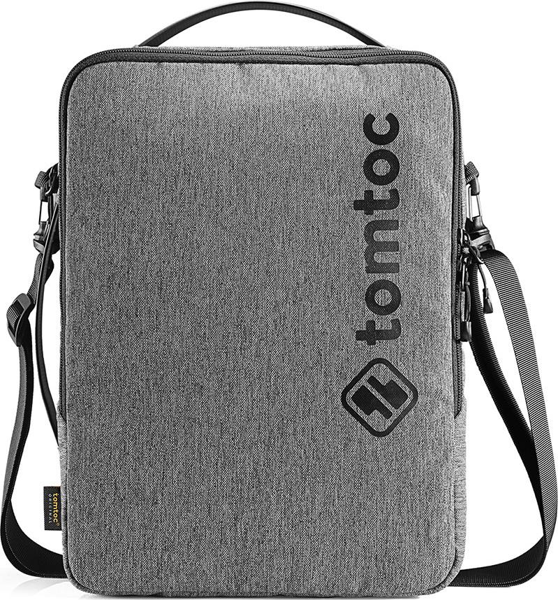 TÚI ĐEO CHÉO TOMTOC (USA) URBAN SHOULDER BAGS FOR ULTRABOOK 15″ GRAY (H14-E02G)