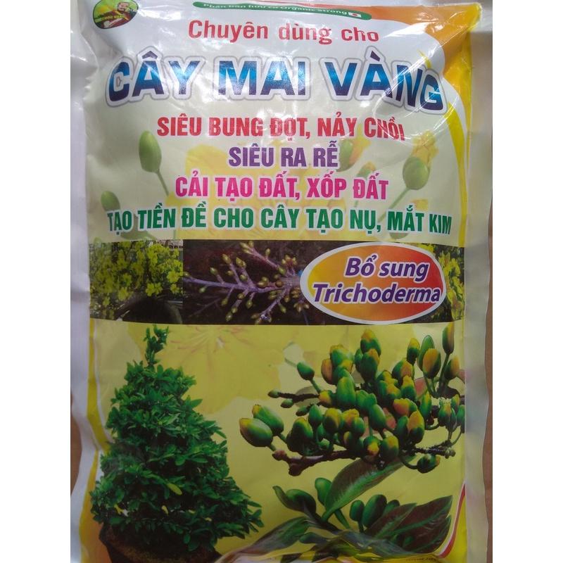 Phân bón chuyên dùng cho cây Mai vàng siêu bung đọt, nảy chồi - gói 1 kg